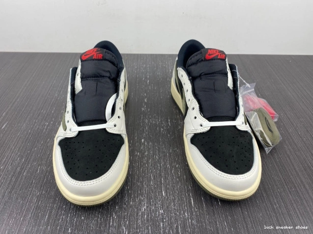 Cheap LUCY Travis DZ4137-106 1 Low Jordan x OG Air WMNS Olive Scott 0709